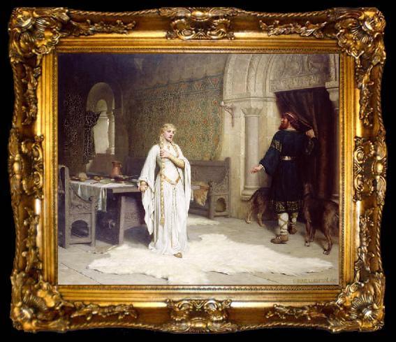 framed  Edmund Blair Leighton Lady Godiva, ta009-2